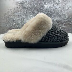 UGG Gray and Cream Women's Slippers